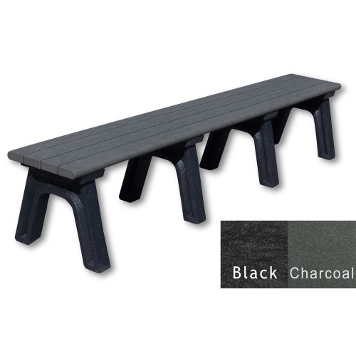 CAD Drawings Polly Products Park Classic 8' Flat Bench (ASM-PC8F)