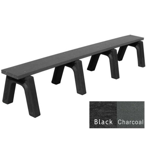 CAD Drawings Polly Products Landmark 8' Flat Bench (ASM-LB8F)