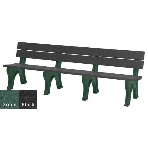 CAD Drawings Polly Products Economizer Traditional 8' Backed Bench (ASM-ET8B)