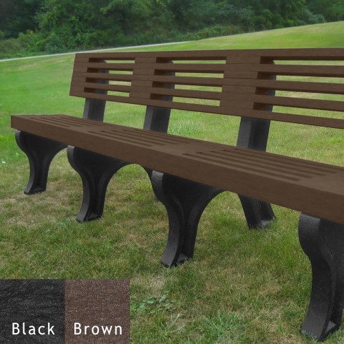 CAD Drawings Polly Products Elite 8' Backed Bench (ASM-EB8B)