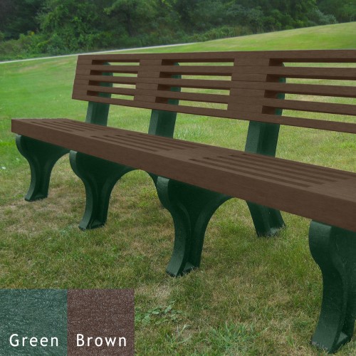 CAD Drawings Polly Products Elite 8' Backed Bench (ASM-EB8B)