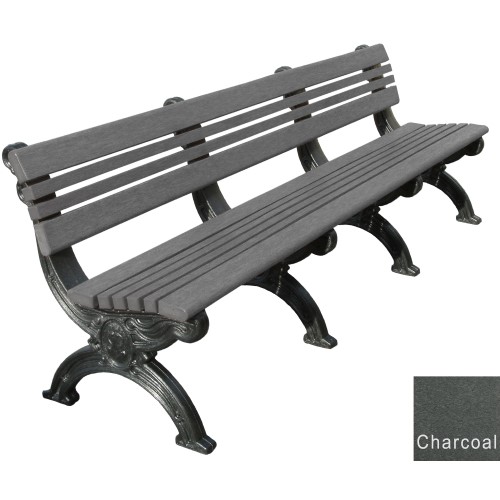 CAD Drawings Polly Products Cambridge 8' Backed Bench (ASM-CB8B)