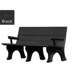 View Traditional ADA Bench 6' with arms (ASM-TB6HA)