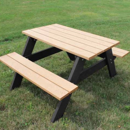 CAD Drawings Polly Products Economizer 4' Picnic Table (ASM-EPT4)