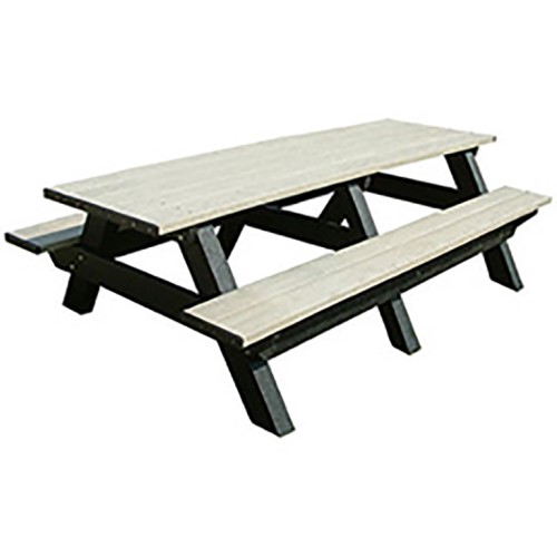 CAD Drawings Polly Products Deluxe 8' Picnic Table (ASM-DPT8)