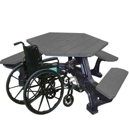 CAD Drawings Polly Products Plaza Table Universal Access (ASM-PZTHA)