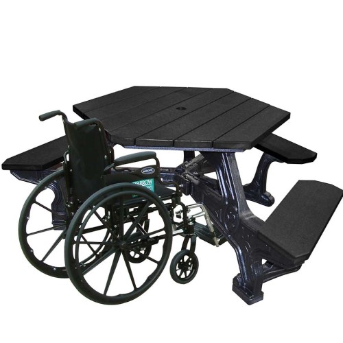 CAD Drawings Polly Products Plaza Table Universal Access (ASM-PZTHA)
