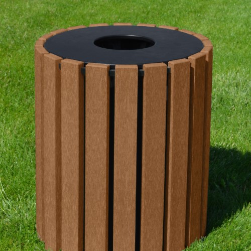 CAD Drawings Polly Products 33 Gallon Round Trash Receptacle (ASM-R33)