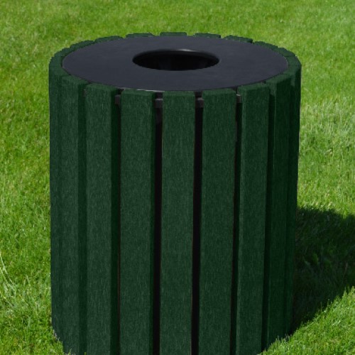 CAD Drawings Polly Products 33 Gallon Round Trash Receptacle (ASM-R33)