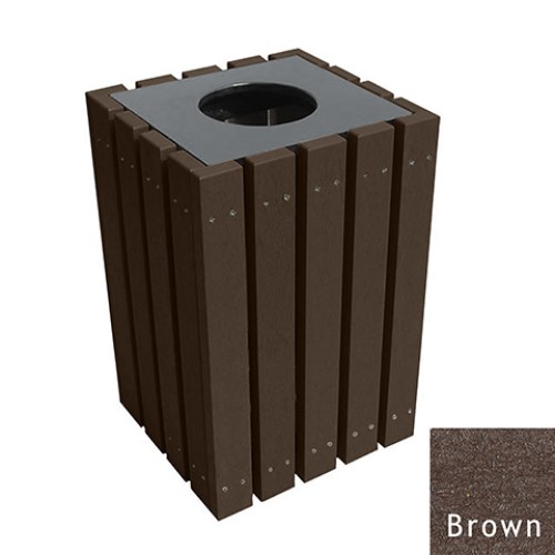 CAD Drawings Polly Products Economizer 22 Gallon Trash Receptacle (ASM-EMT22)