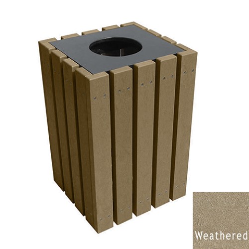 CAD Drawings Polly Products Economizer 22 Gallon Trash Receptacle (ASM-EMT22)