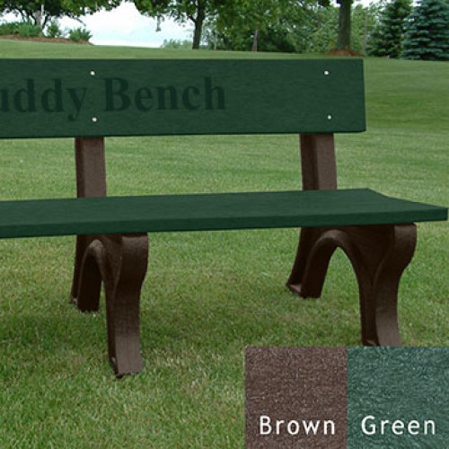 CAD Drawings Polly Products 6' Buddy Bench Landmark* (BB6LB)