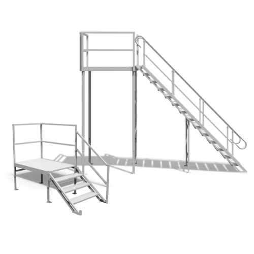 CAD Drawings Upside Innovations Adjustable Portable Aluminum Stairs