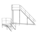 View Adjustable Portable Aluminum Stairs