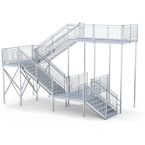 CAD Drawings Upside Innovations Modular Metal Stairs