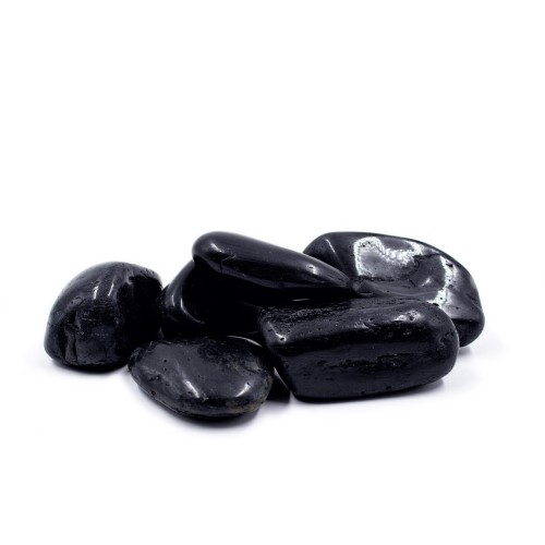 CAD Drawings Minick Materials Decorative Rock: Polished Black Pebbles