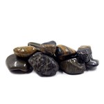 View Decorative Rock: Polished Striped Pebbles