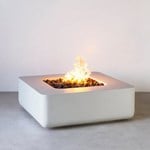View Cubo Rounded Concrete Fire Table