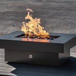 View Redwood Steel Fire Table