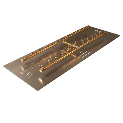 CAD Drawings Montana Fire Pits H-Style CROSSFIRE Brass Burner: CFBH240