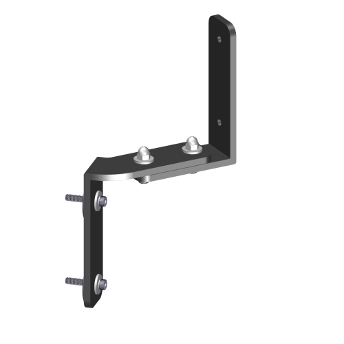 CAD Drawings BIM Models Longboard® Architectural Products  Link & Lock™ Dual Bracket - 45° Right Fixed