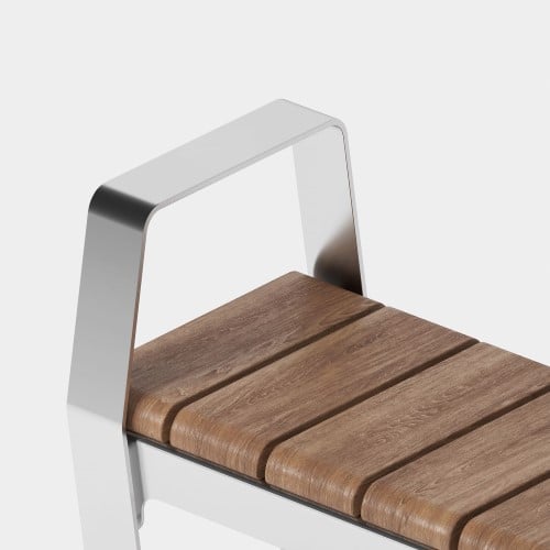 CAD Drawings Green Theory™ Marina Timber Backless Bench 