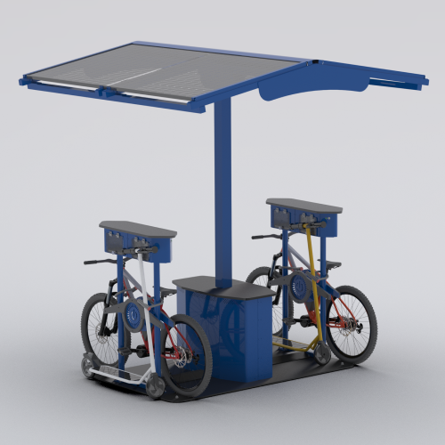 CAD Drawings BIM Models EnerFusion Inc. Phoenix e-Bike & e-Scooter Charging Station (1100)