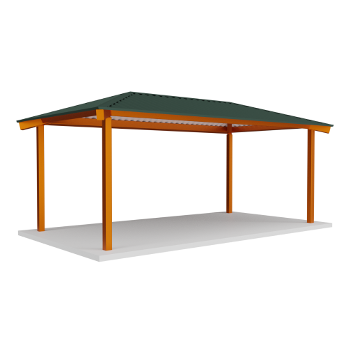 CAD Drawings BIM Models RCP Shelters, Inc. Tube Steel Rectangle Hips: TS-H2024-04