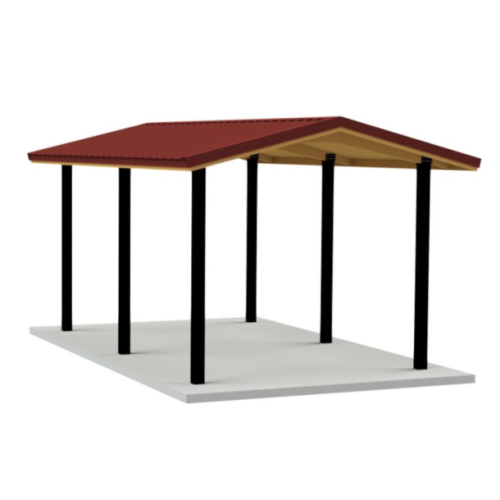 CAD Drawings RCP Shelters, Inc. Laminated Wood Gable: LW-1220-03