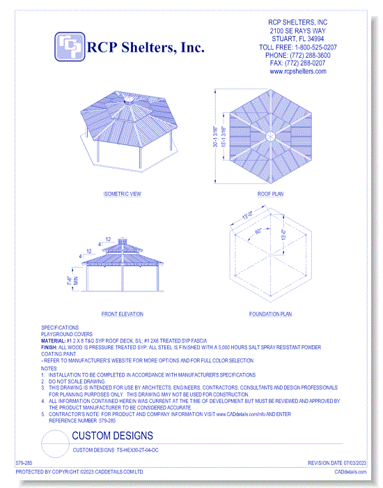 Custom Designs: TS-HEX30-2T-04-OC