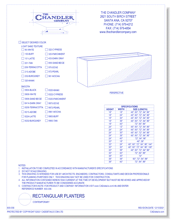 Rectangular Planters: Contemporary