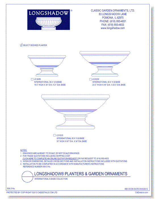 International & Base Collection (19.5 - 30 Inch High)