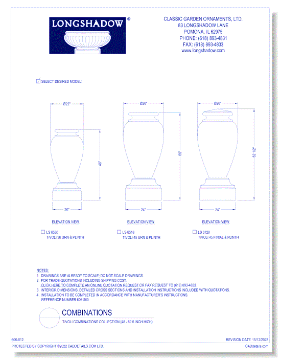 Tivoli Combinations Collection (48 - 62.5 Inch High)