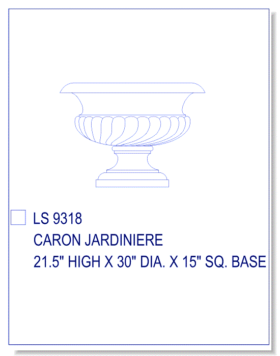 Caron Jardinere (21.5 Inch High)