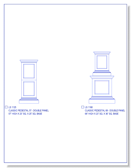 Classic Pedestal Collection - Double