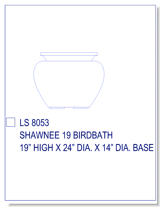 Shawnee Birdbath