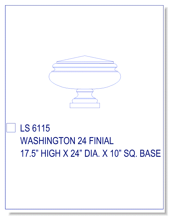 Washington Finial