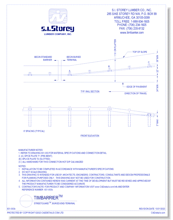 TimBarrier™: StreetGuard™ Buried End Terminal