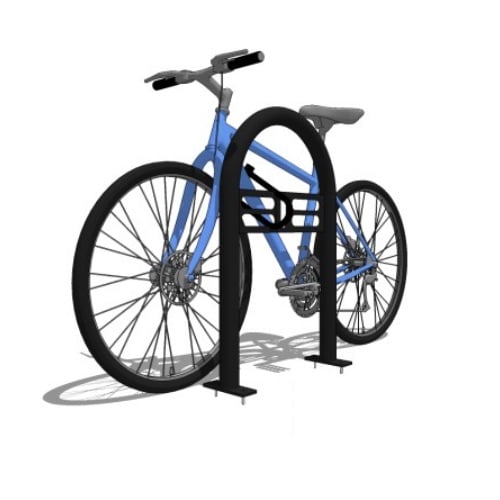 CAD Drawings BIM Models CycleSafe, Inc. Modern Beltway U-Rack