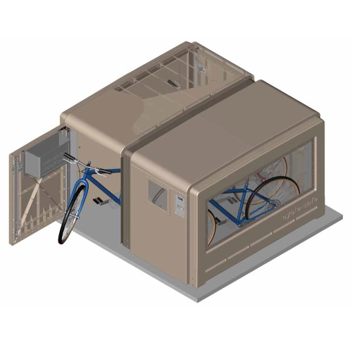 CAD Drawings BIM Models CycleSafe, Inc. ProPark Bike Lockers