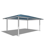 CAD Drawings BIM Models ICON Shelter Systems Inc. Rectangle Hipped Shelters