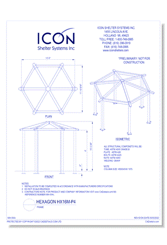 Hexagon HX16M-P4 - Frame