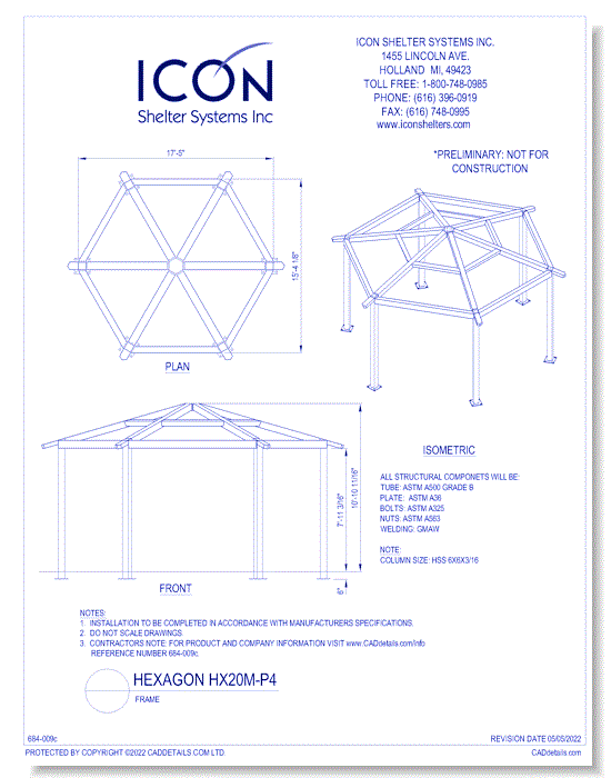 Hexagon HX20MFS-P4 - Frame