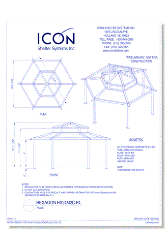 Hexagon HX24M2C-P4 - Frame