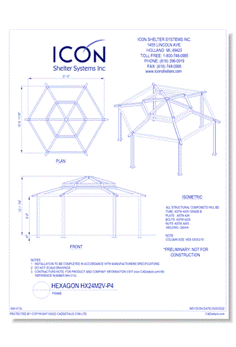 Hexagon HX24M2V-P4 - Frame