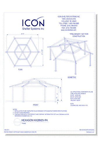 Hexagon HX28M2V-P4 - Frame