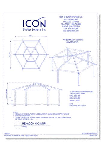 Hexagon HX28M-02-P4 - Frame