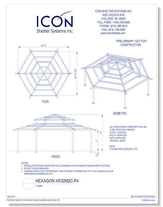 Hexagon HX32M2C-P4 - Frame