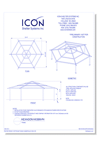 Hexagon HX36M-P4 - Frame