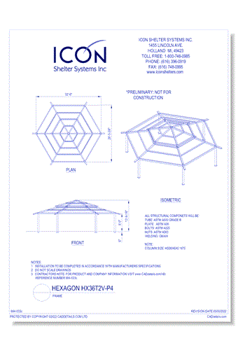 Hexagon HX36T2V-P4 - Frame